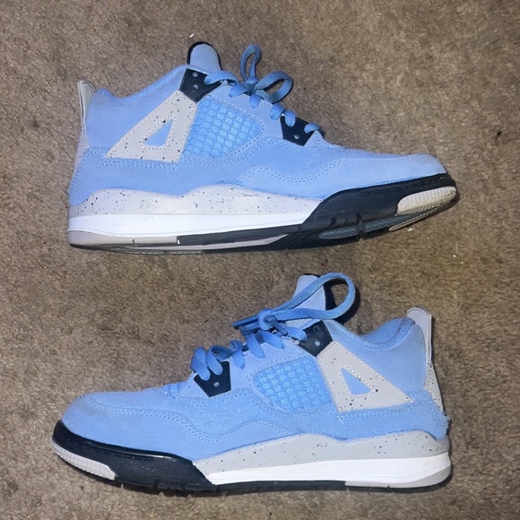 Air Jordan 4 Retro University Blue PS pre school - Picture 6 of 13